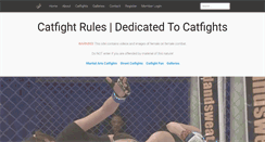 Desktop Screenshot of catfightrules.com
